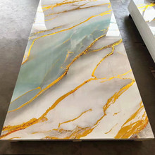 新品A级防火2MM厚UV板镁岩板仿大理石塑3D打印背景墙木饰面碳晶板