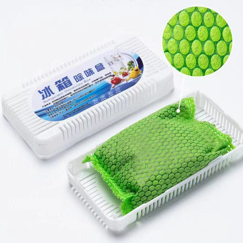 Deodorizing Refrigerator Box, Odor-Removing Refrigerator, Anti-Smell Gadget, Sterilizing and Disinfecting, Deodorizing, Odor Eliminating Activated Carbon Pack, Freshener