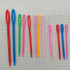 プラスチック製の毛糸針、手縫い針、環境に優しい毛糸針、クロスステッチ針、各種サイズの携帯用袖珍針卸売
