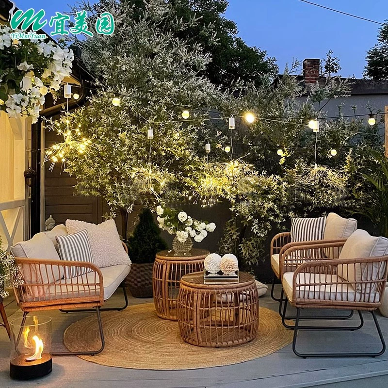 Уличный диван, комбинированная мебель из ротанга, балкон, гостиная, терраса, открытый двор, солярий, отдых, водонепроницаемая защита от солнца