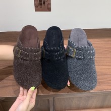 内增高勃肯鞋女厚底2025年秋季新款勃肯拖鞋一脚蹬懒人包头半拖鞋