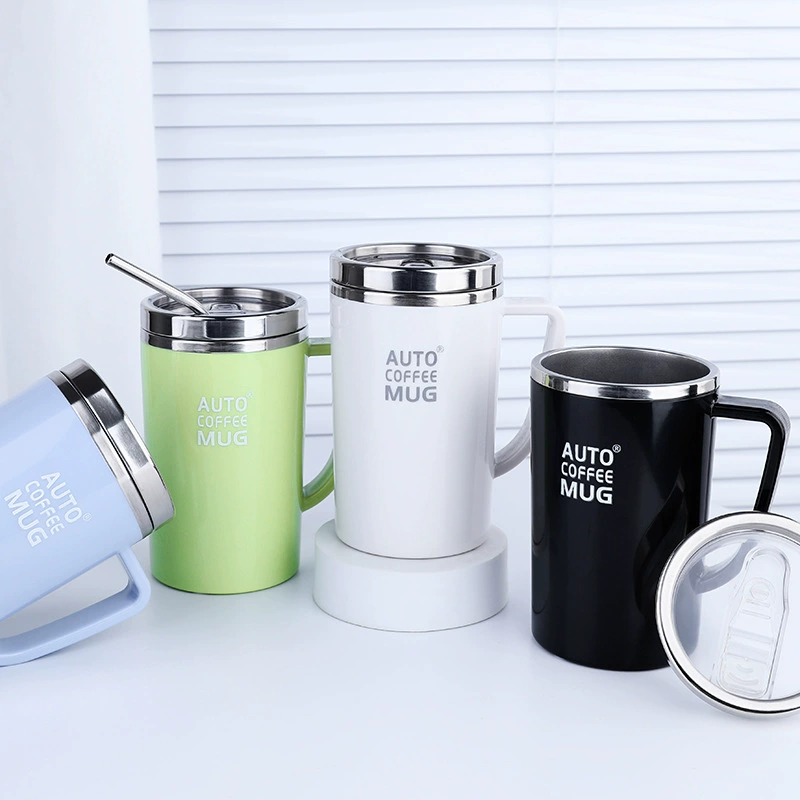 Sportsman temperature difference mixing cup with lid modern simple coffee cup home office automatic mixing cup wholesale