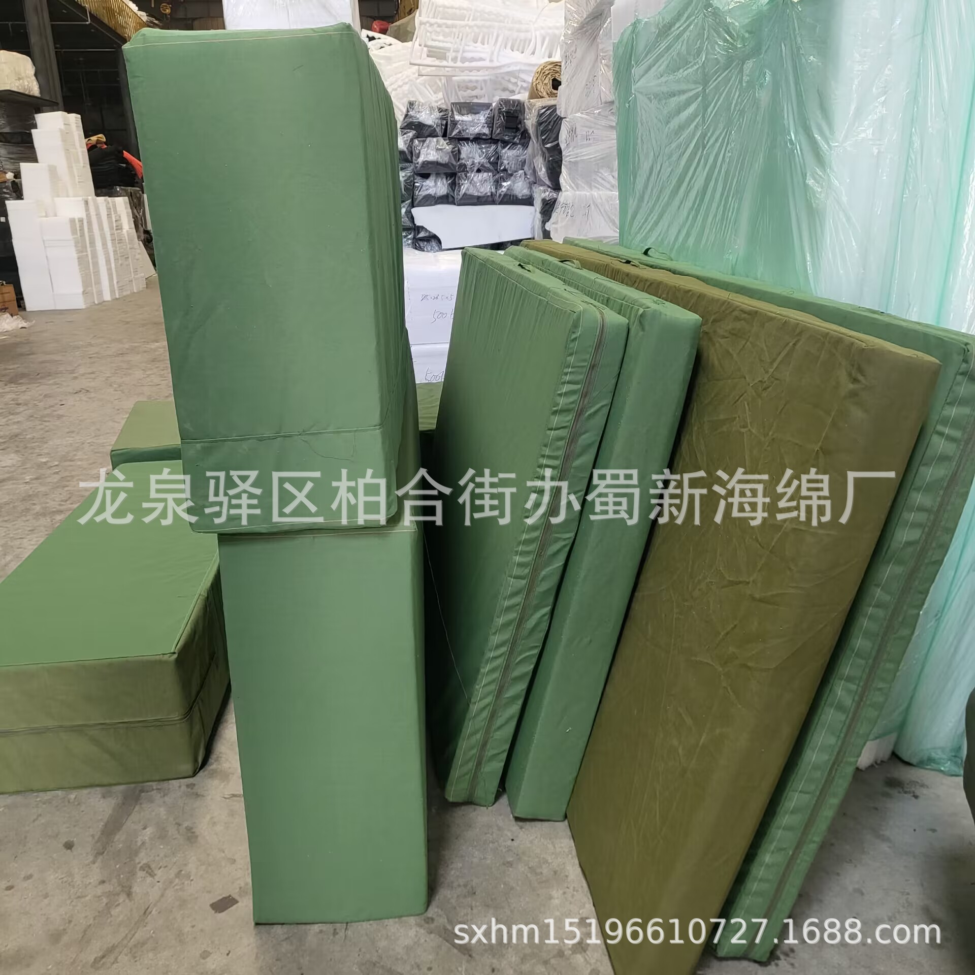 厂家供应帆布套高密度运动垫子/帆布套攀岩垫子/逃生垫子