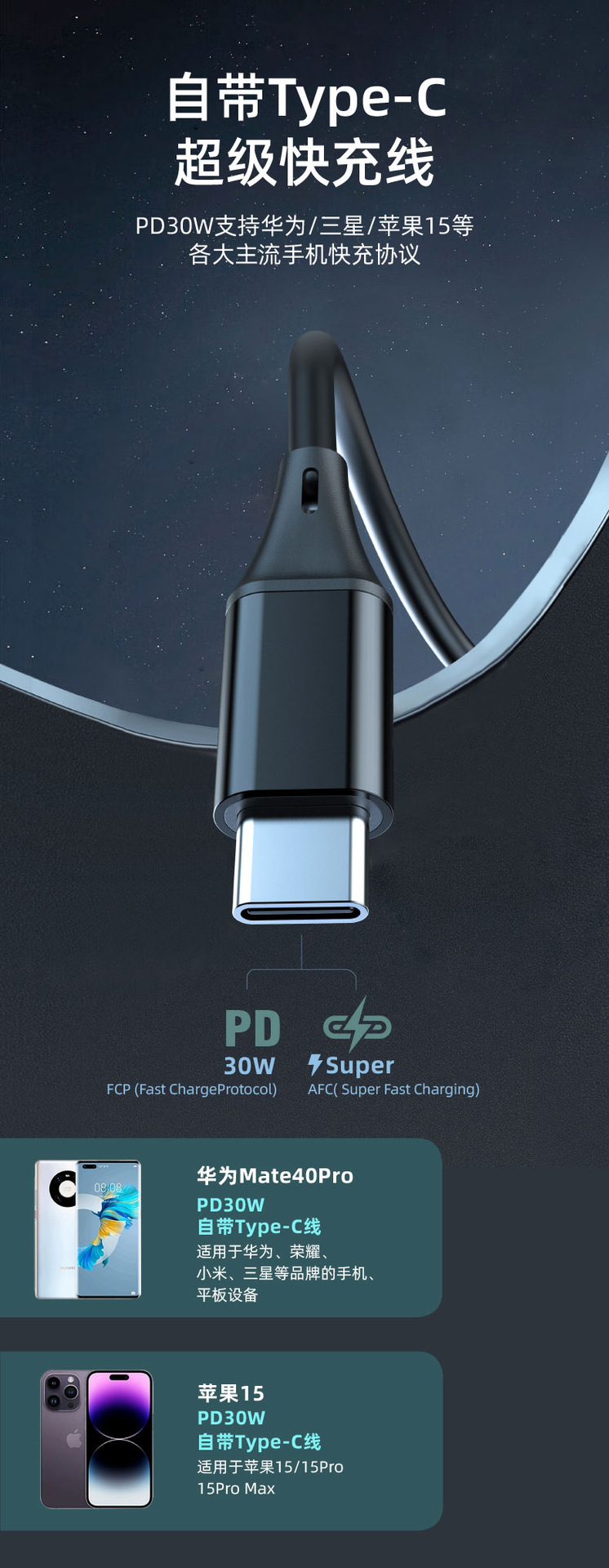 Factory direct new car bluetooth player fm transmitter with line QC3.0PD30W car fast charge