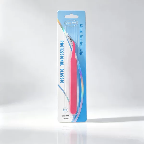 Special tweezers for applying false eyelashes, precision tweezers, glue-free, anti-stick, gold feather design, high-precision, for professional makeup artists