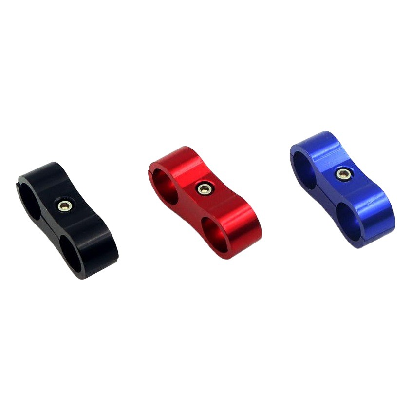 Suministro directo de fábrica Modificación del coche preparación tubo de aleación de aluminio doble agujero abrazadera separador abrazadera de tubo fijo abrazadera universal