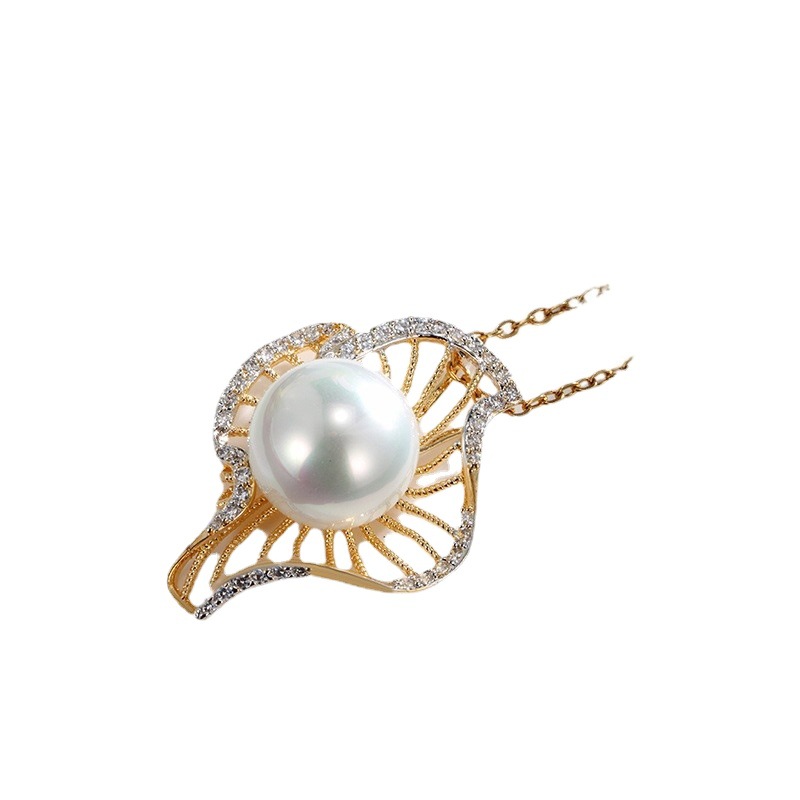 Xuping joyería Europa y América transfronteriza imitación de perlas colgante de moda femenina creativa micro-incrustado colgante de columna geométrica redonda