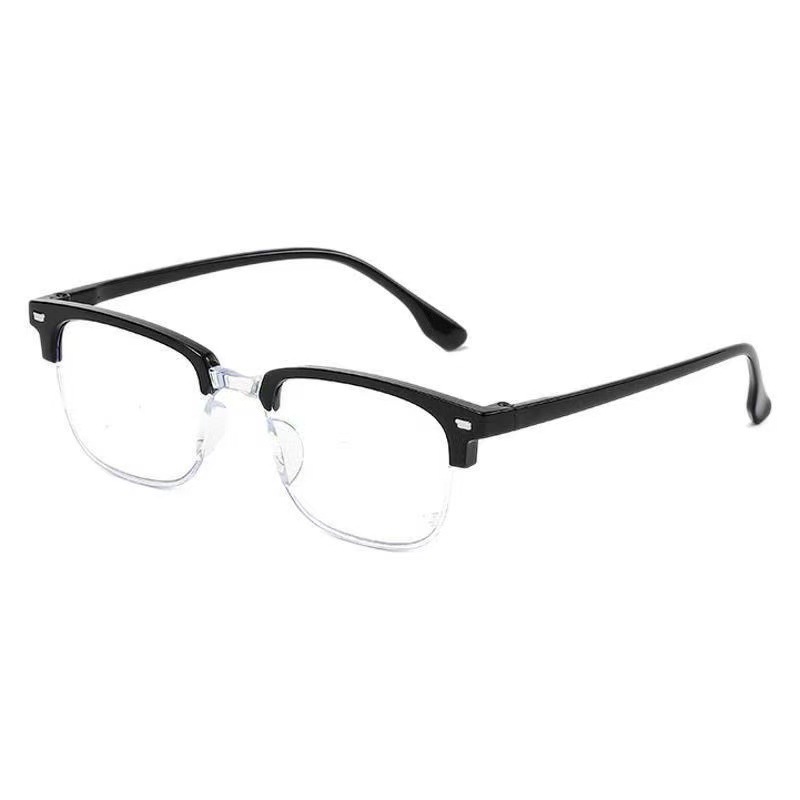 Nueva moda ceja retro medio marco anti-luz azul gafas de presbyopia de alta definición gafas de presbyopia zoom inteligente