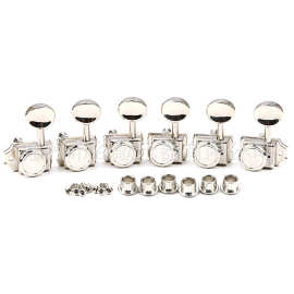 乐器配件 吉他弦准 电吉他弦准 铬色6个左边的带锁的弦准