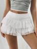 R5941 代发速卖通亚马逊跨境新款运动裙女式蕾丝层叠裙 休闲|ms