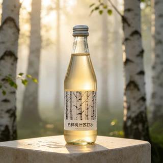 白桦树汁苏打水风味饮品 青柠西柚植物饮料贴牌定制OEM代加工厂