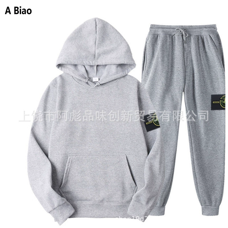 Популярный 2025 европейский и американский осенне-зимний новый модный брендовый логотип Amazon для мужчин и женщин, повседневный бархатный костюм с капюшоном с теплопередачей