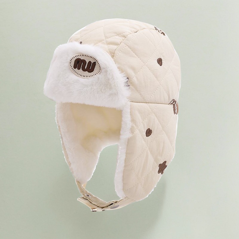 Baby invierno gorra rayos protectoras de oídos a prueba de viento Otoño invierno para hombres y niñas gorra de terciopelo para bebés y niños pequeños