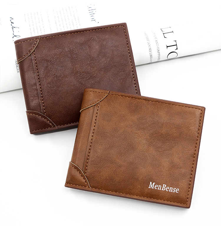 Men's Solid Color Pu Leather Open Wallets display picture 3