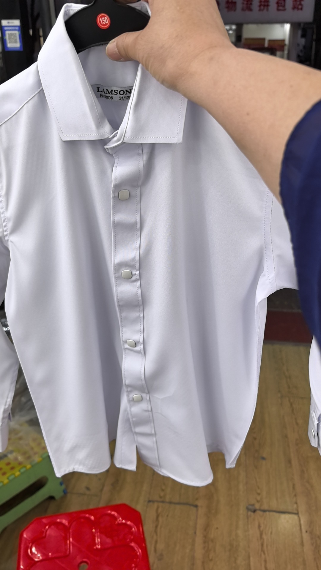 Comercio exterior spot para niños bordados camisa blanca uniformes escolares camisa blanca 29 - 32 yardas camisa blanca de comercio exterior