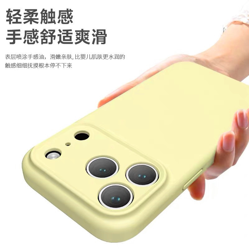 Apple 17 Pro Max 携帯電話ケース iPhone 16 Pro 液体シリコン 15 全面保護 耐衝撃 14/13 保護ソフトケース|undefined