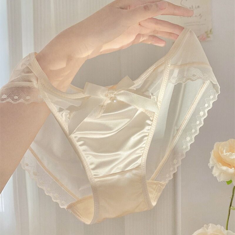 Shuya Celebrity ~ French Sexy Lace Accessible Luxury Texture Satin Breathable Mesh Women's Underwear Pure Cotton Bottom Crotch Shuya Celebrity ~ French Sexy Lace Accessible Luxury Texture Satin Breathable Mesh Women's Underwear Pure Cotton Bottom Crotch