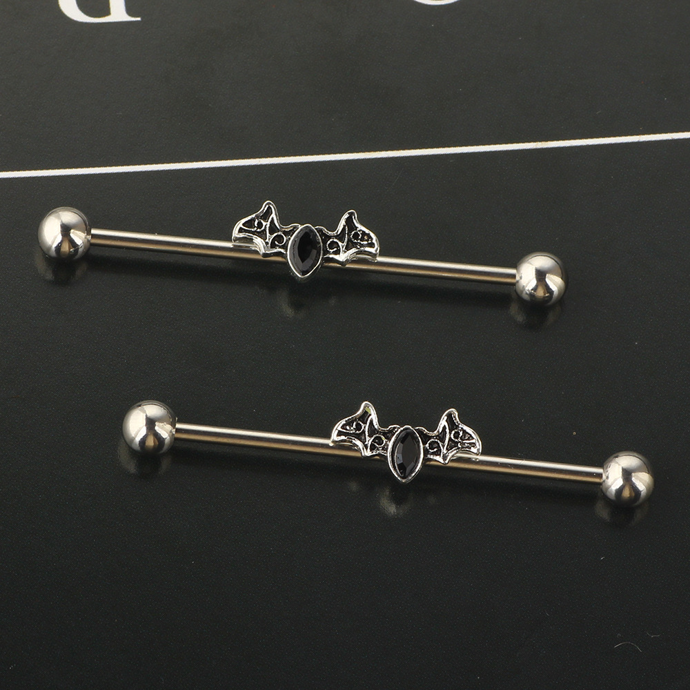 Labret piercing jewelry detail image
