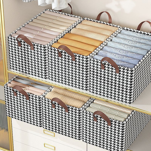 Clothing Storage Box with Foldable Steel Frame, Essential Storage Box for Small Spaces, Waterproof Fabric, Large Capacity Organizing Box