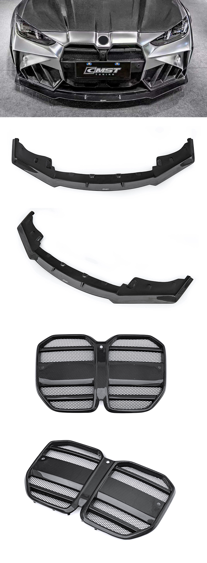 Suitable for Bmw 4 Series G22/G23 Modified Cmst Front Lip, Rear Lip, Side Skirts, Wheel Arches, Rear Wing, Front Bumper, Grille Kit