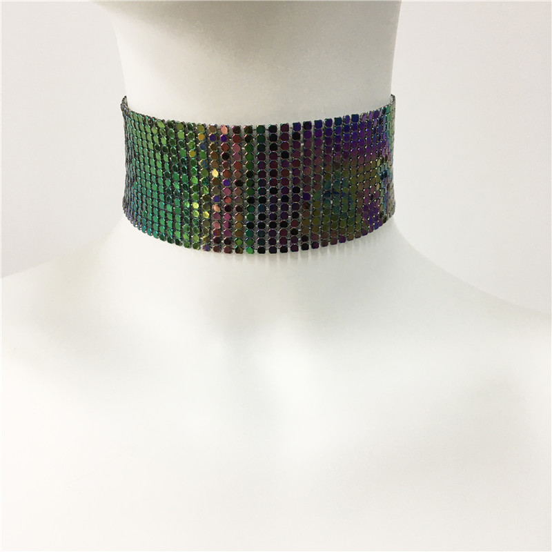 Metal Material INS Style Streetwear Geometric Metal Choker Wholesale