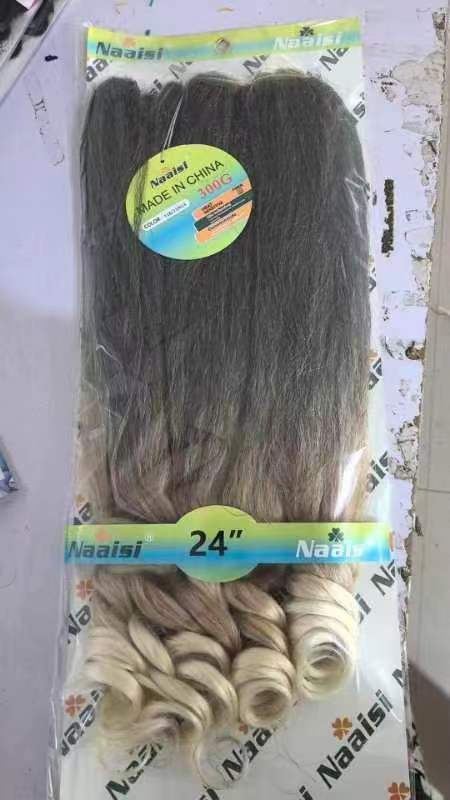 Punto África venta caliente ganchillo pelo 300g24inch peluca de fibra química