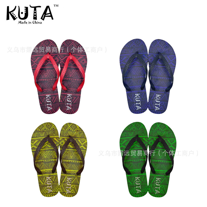 Hawaiian Island Style Papua New Guinea Pattern Pe Hard-Soled Women's Flip-Flops Export Kuta Beach South Pacific Islands Slippers Hawaiian Island Style Papua New Guinea Pattern Pe Hard-Soled Women's Flip-Flops Export Kuta Beach South Pacific Islands Slippers