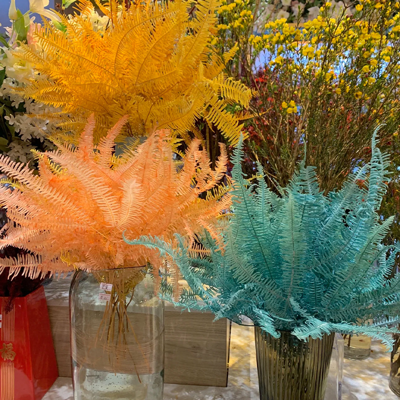 Immortal flower mango leaf fern leaf floating bottle diy flower accessories dried flower bouquet home decoration ornaments wholesale