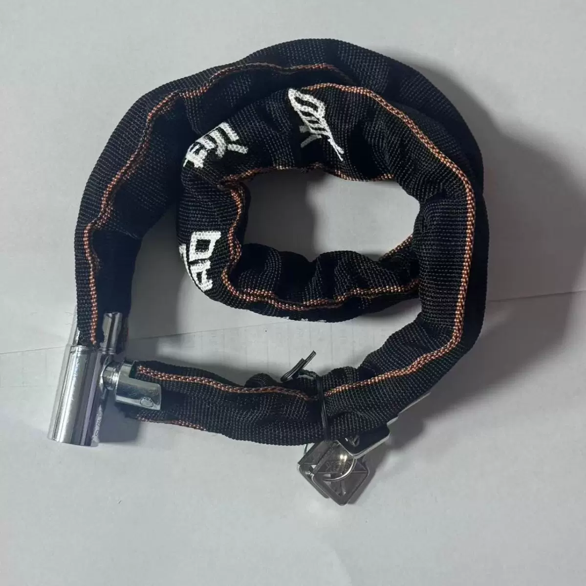 厂家自行车锁防盗链条锁摩托车防撬铁锁山地单车锁便携式链条锁