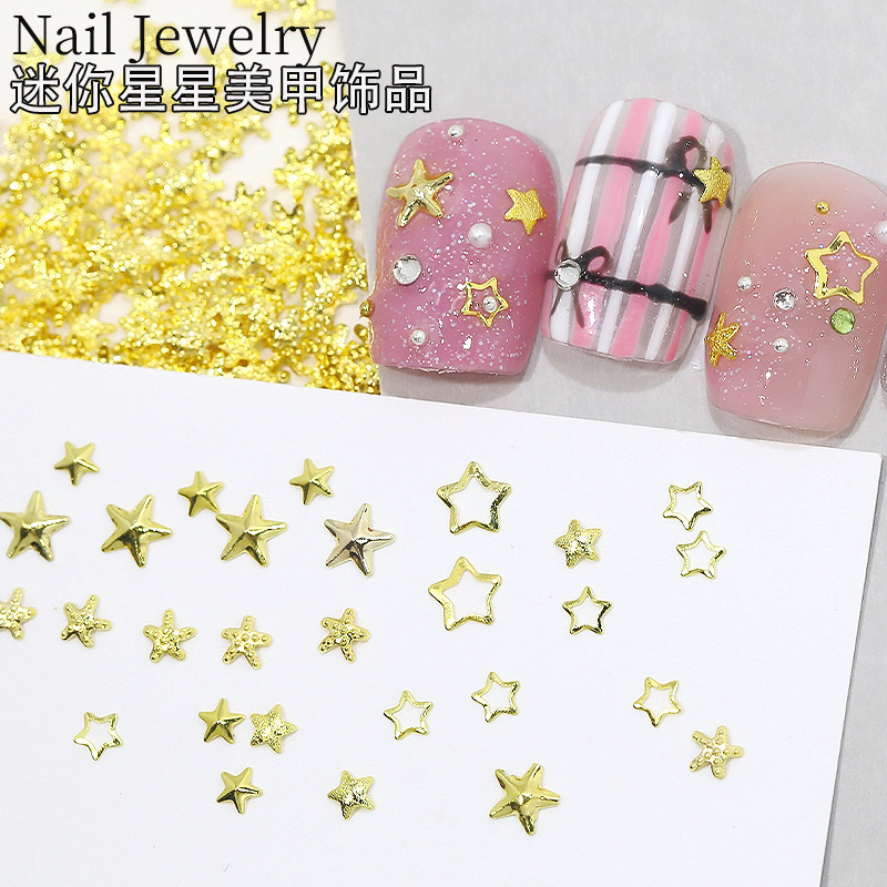 New Christmas Star Nail Art Rivet Accessories Hollow Five-Pointed Star Metal Patches Nail Decorations Wholesale 500 Pieces New Christmas Star Nail Art Rivet Accessories Hollow Five-Pointed Star Metal Patches Nail Decorations Wholesale 500 Pieces