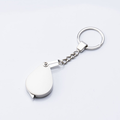 Sanke pocket folding all-metal keychain with small print zinc alloy glass lens portable magnifying glass wholesale