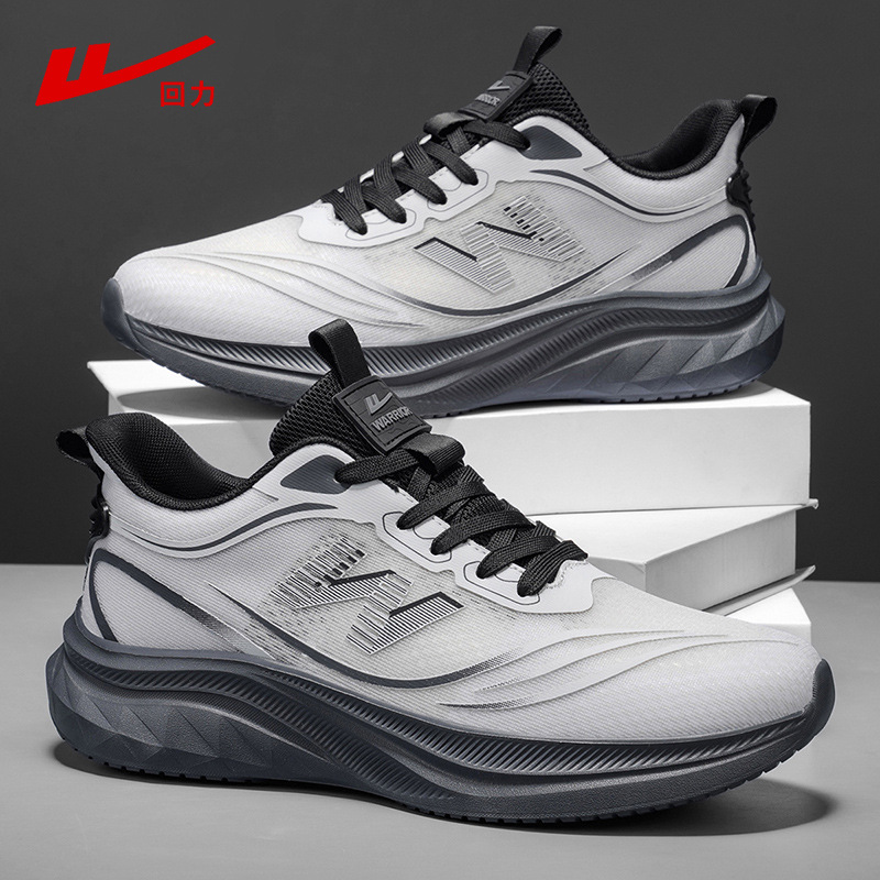 Pull-Back Sports Shoes Men's Shoes 2026 Spring New Breathable Mesh Casual Shoes Men's Soft-Soled Shock-Absorbing Running Shoes