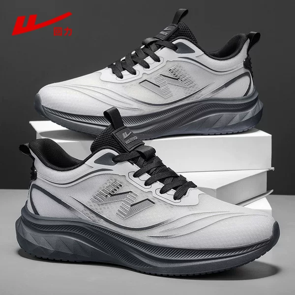 Pull-Back Sports Shoes Men's Shoes 2026 Spring New Breathable Mesh Casual Shoes Men's Soft-Soled Shock-Absorbing Running Shoes