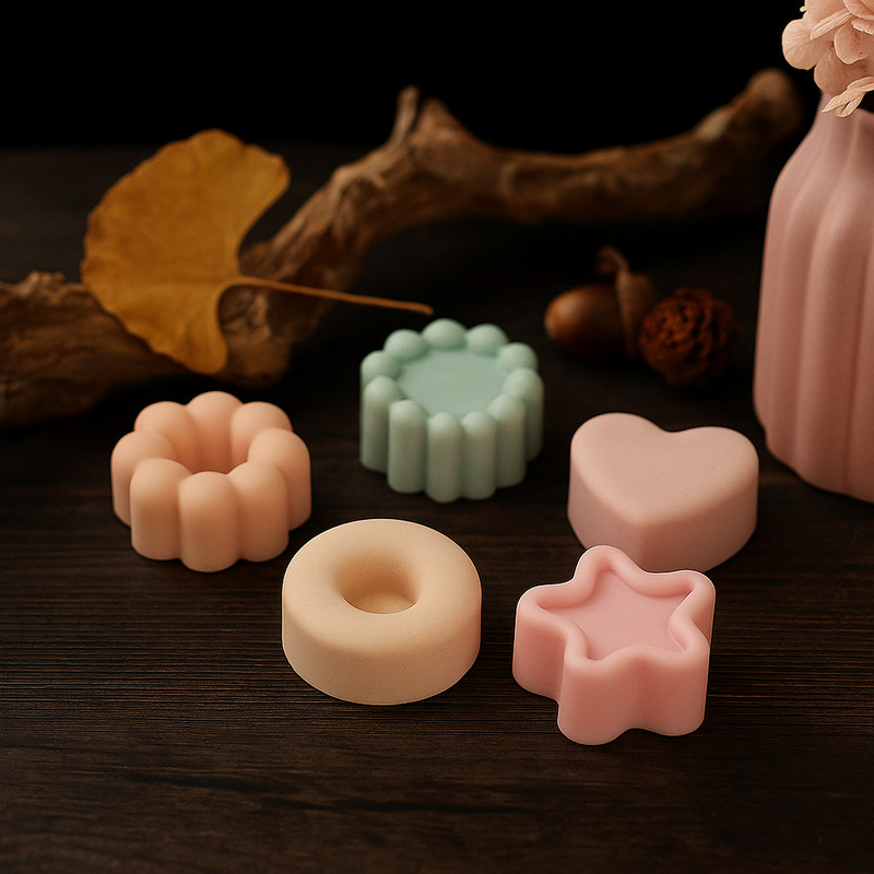 Pang Yaya diy ドーナツシリコンモールド愛デザート接着剤モールドキャンドル装飾品シリコンモールド|undefined
