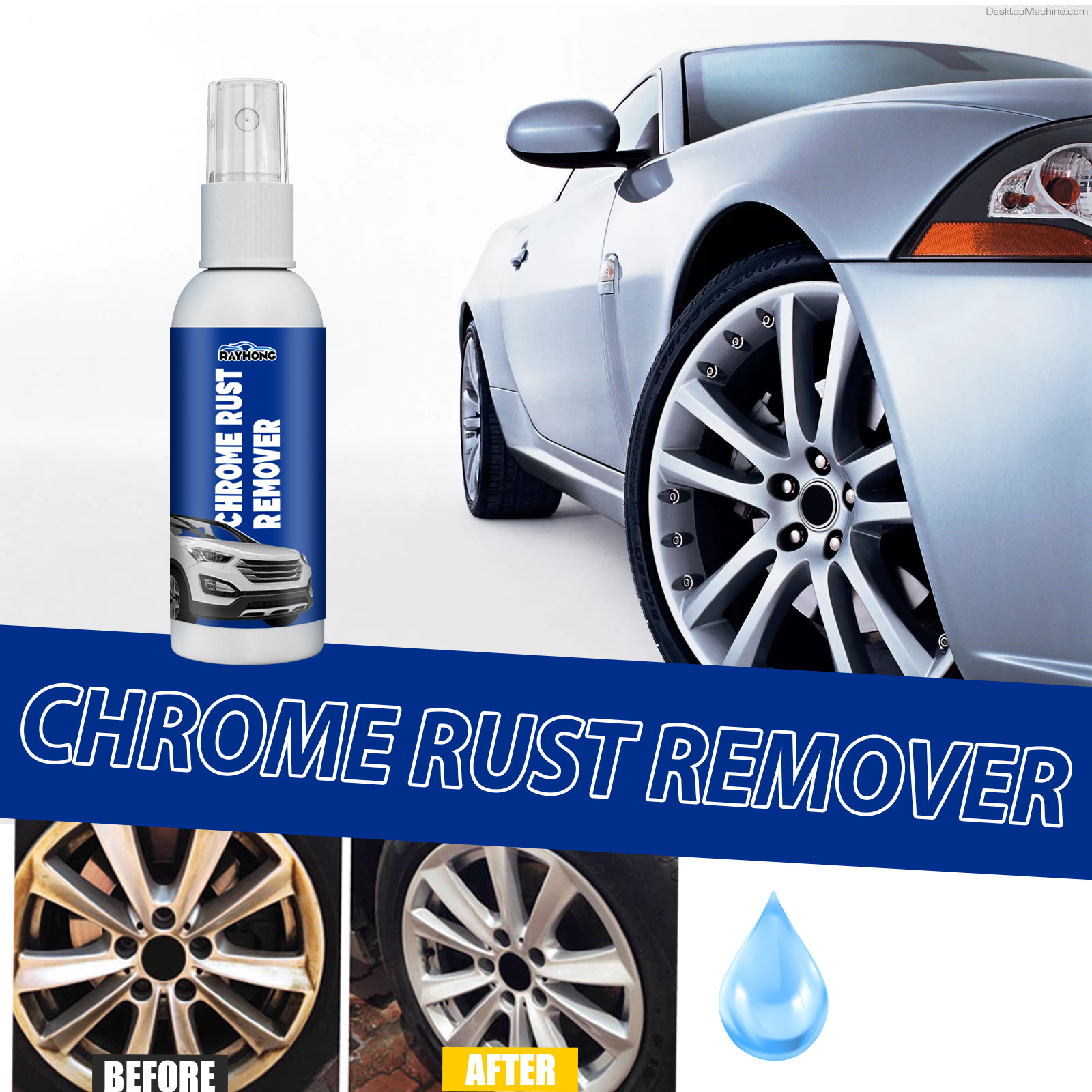 Rust remover and conversion agent for auto coating microplated crystal paint surface decontamination brightening anti-oxidation rust remover_voghion.com