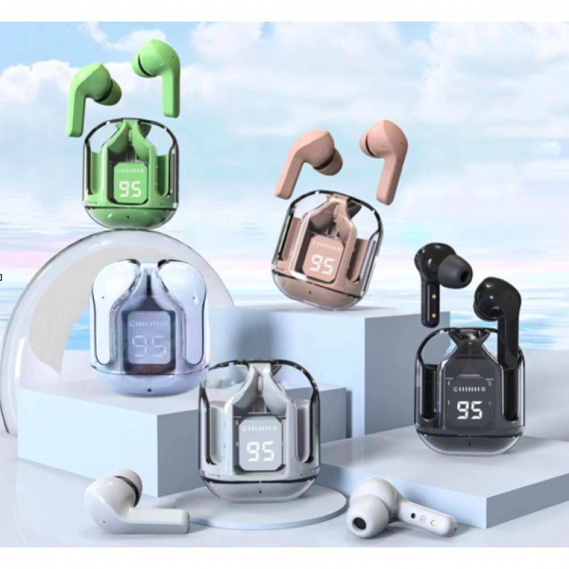 TK cargo transparente segunda generación Air39 auriculares Bluetooth transparente generación Air31 cristal pantalla digital cápsula inalámbrica