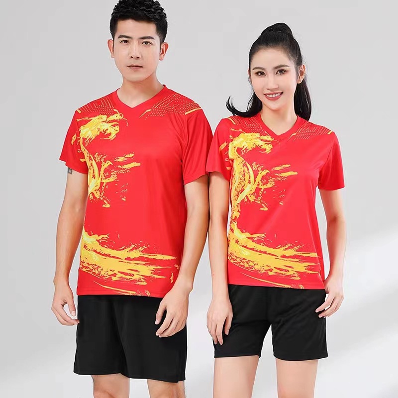 Dragón Boat traje de fútbol para niños y mujeres traje de dragón traje de bádminton uniformes de equipo sudor mayorista rápido secado tenis de mesa