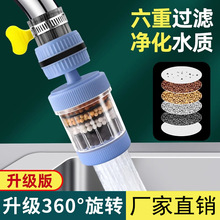 水龙头通用过滤器可旋转厂宿舍家用自来水滤水器厨房防溅水净水器