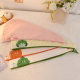 Pastoral Vegetable Dry Hair Cap Super Absorbent Quick Drying Not Easy to Lose Coral Fleece Cute Embroidered Shampoo Shower Cap Dormitory