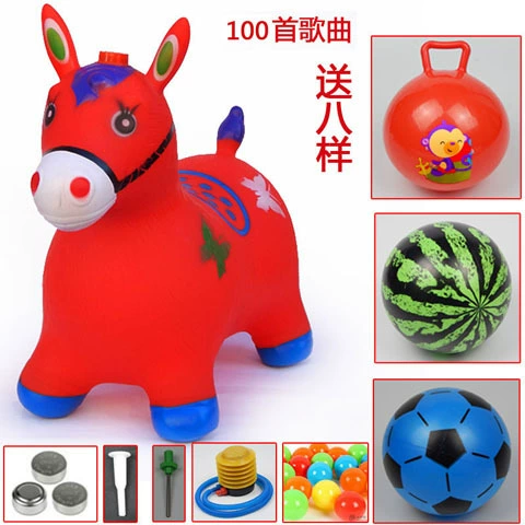 100 songs painted red horses 9 pieces