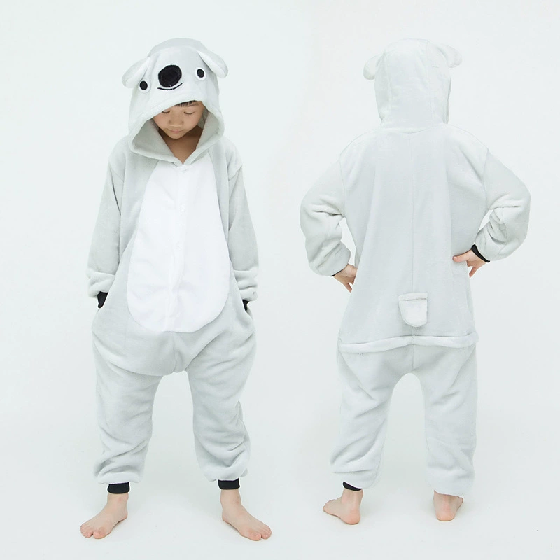 Demi-season flannel children's cartoon pijama, dinosaur, increased thickness, wholesale