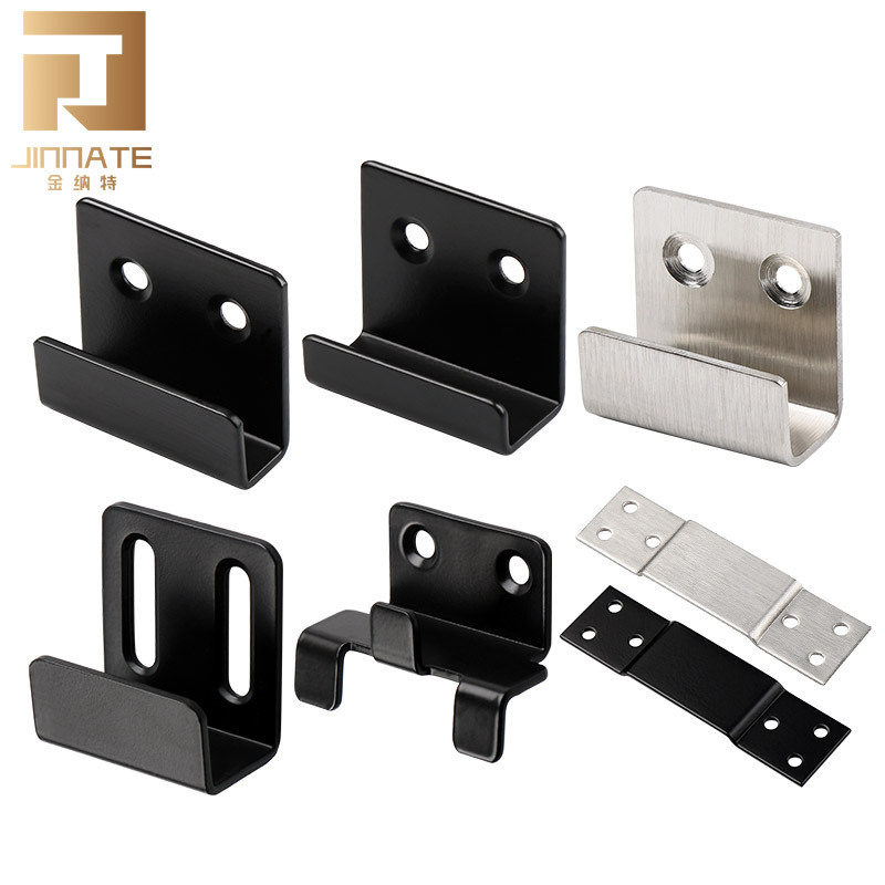 Ginnet stainless steel tile hanging code black movable buckle hanging code display rack steel hook buckle hardware