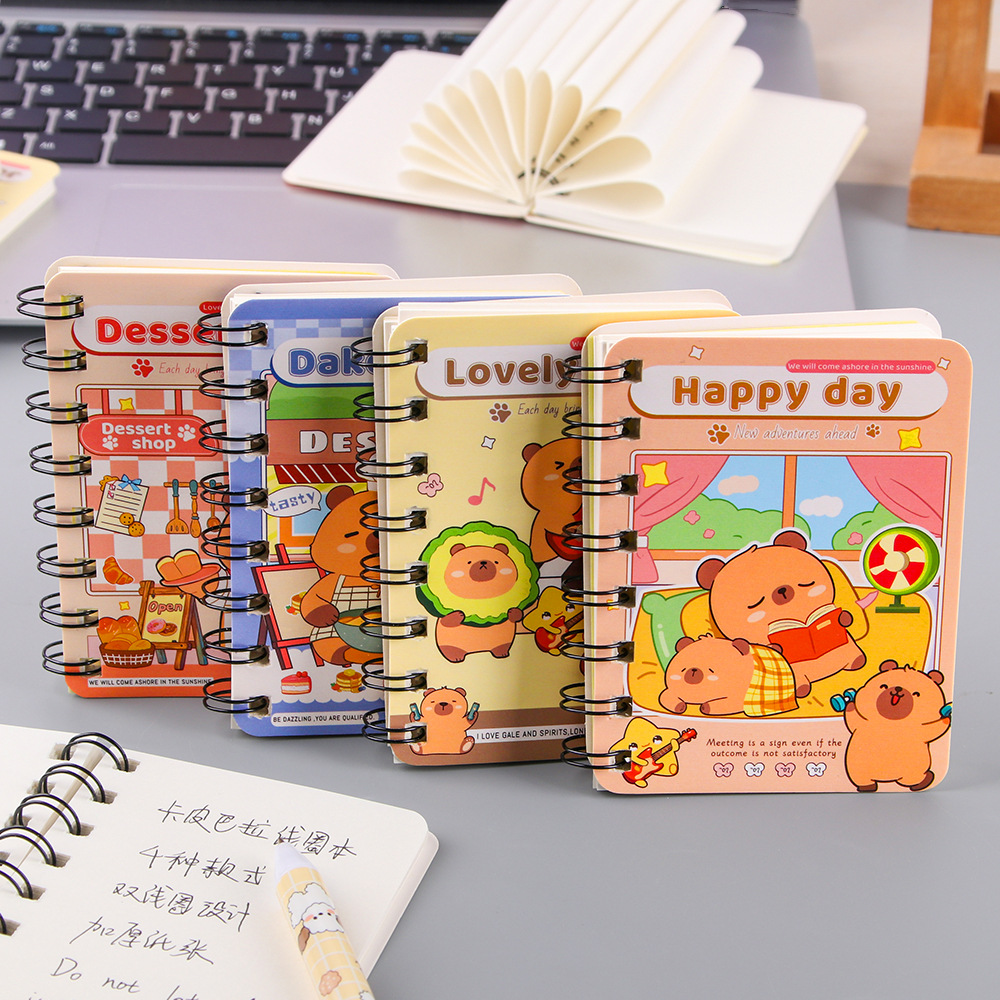 Creativo A7 bobina de flip lateral libro de palabras de bolsillo libro de cuaderno mini cuaderno A7 cuaderno al por mayor