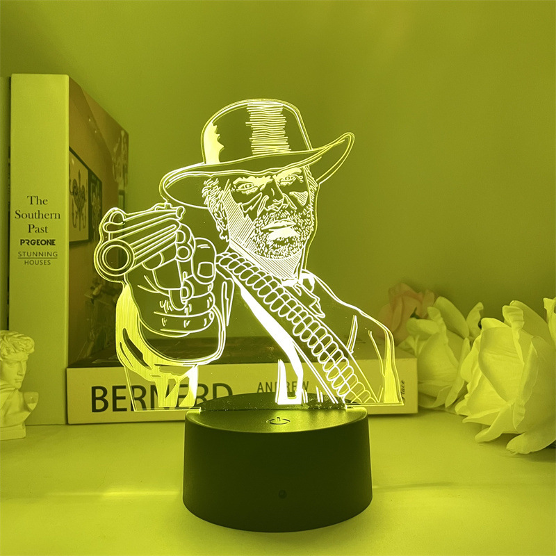 Gamepad icono 3D luz de la noche creativa ps5 colorido gradiente regalo lámpara LED dormitorio lámpara de mesa