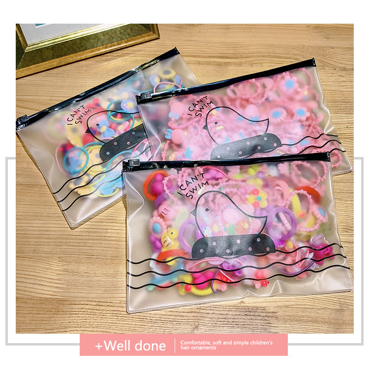 50g Weight Hair Accessories Classification Anniversary Occasion Geometric, Flower Pattern Kid'S Gender Cartoon Style Style Pink, Red, Blue, Yellow, Black Color Children's Hair Accessories Flowers Rubber Bands Hair Ropes 6