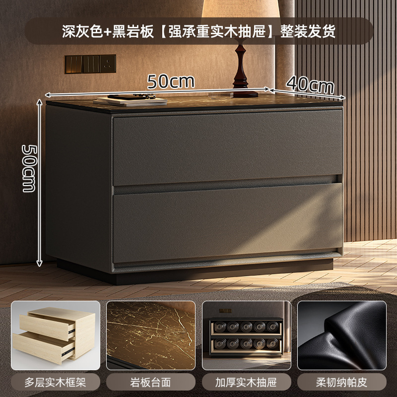 Taberna de cabecera armario de almacenamiento en un todo 2025 nuevo armario de almacenamiento de dormitorio doméstico de gran tamaño armario de madera maciza de lujo ligero