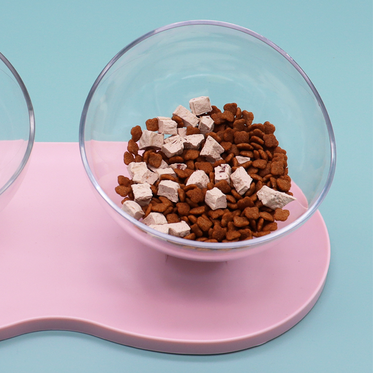 Tazón para gatos, agua y comida, mascota integrada, tazón doble, tazón de comida para gatos, tazón de agua para gatos, tazón de boca oblicua, tazón de arroz, tazón de comida para gatos, tazón para gatos