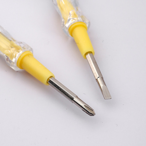 Wholesale double-head practical test pen strong magnetic steel batch dual-use test pen cross one-head household test pen