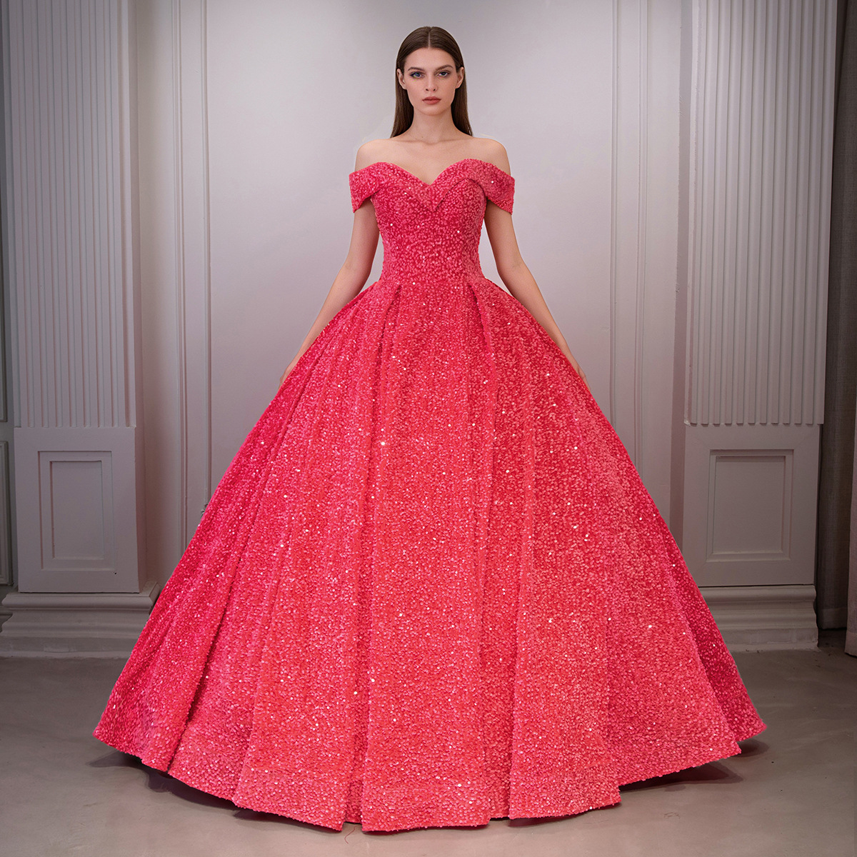 Amazon Cross-Border European and American Wedding Dresses 2026 Bride Foreign Trade Performance Banquet Ball Gown Long Puffy Skirt Adult