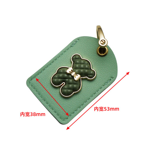 Induction-compatible key card holder, leather keychain protector, campus dining hall card case, elevator card sleeve, and public transit IC card cover